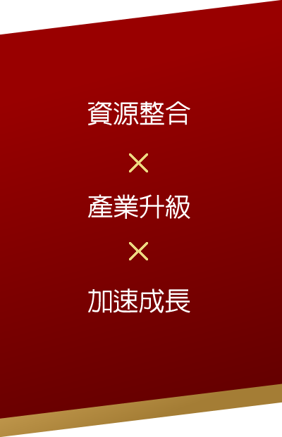 資源整合x產業升級x加速成長
